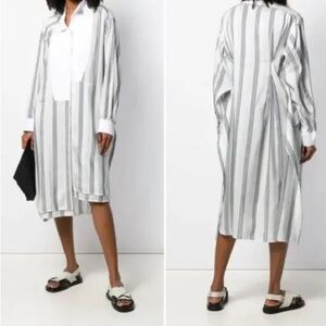 Loewe dress maxi women white gray color